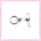 Lot de 100 fermoirs toggles argentés 16mm