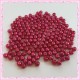  200 perles nacrées en verre rouges 6mm