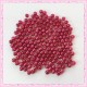  200 perles nacrées en verre rouges 6mm