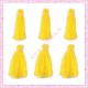 20 pompons jaunes 3cm