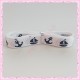 2 mètres de ruban blanc 16mm motif ancre
